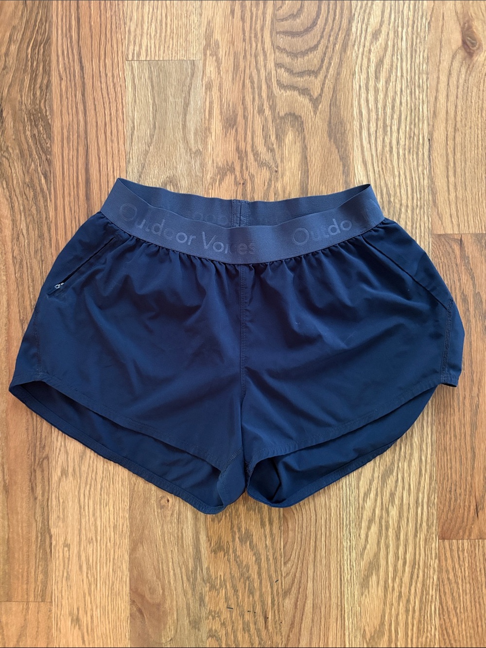 Outdoor Voices Navy Blue Women's Athletic Shorts